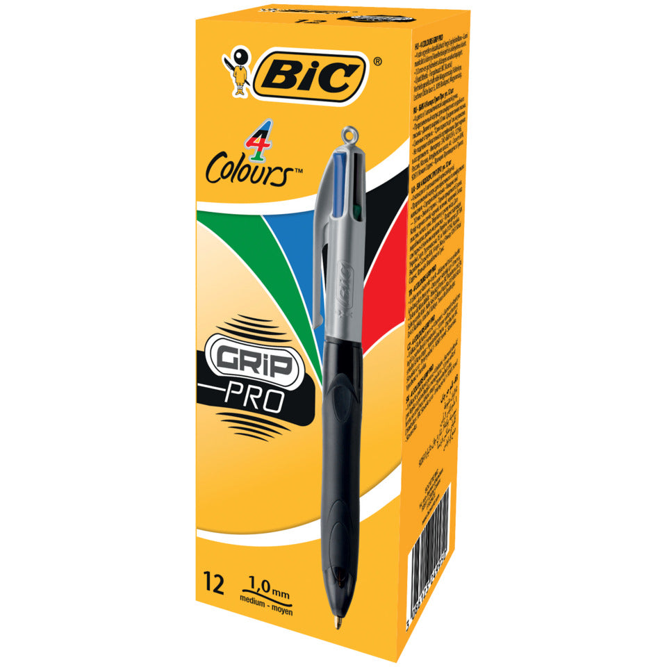 Vierfarbkugelschreiber 4 Colours® GRIP PRO, 0,4 mm BIC 526283 BIC 526283/8922931  4Colours