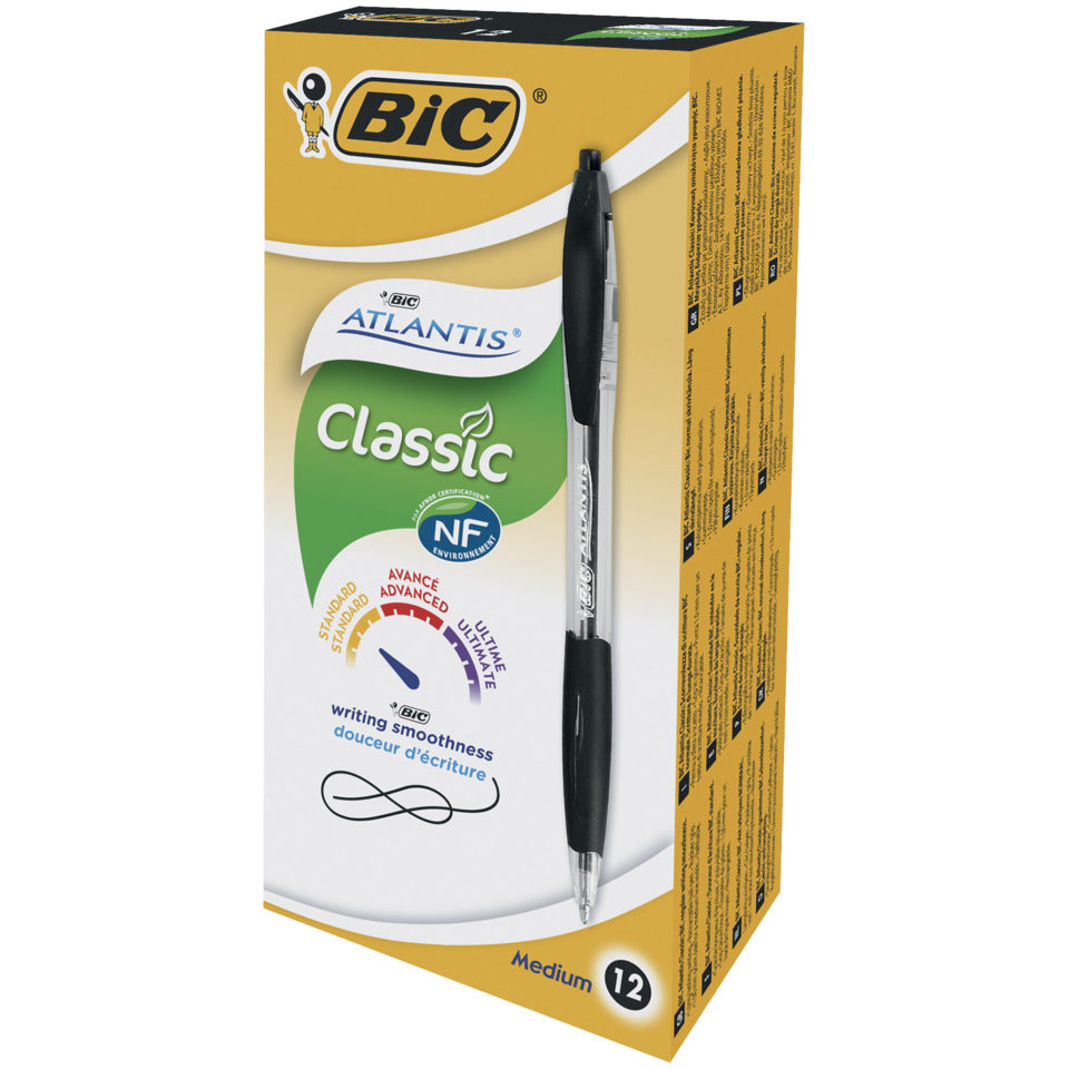 Kugelschreiber ATLANTIS® Classic, 0,4 mm, schwarz BIC 8871321 BIC 8871321 Druckmechanik