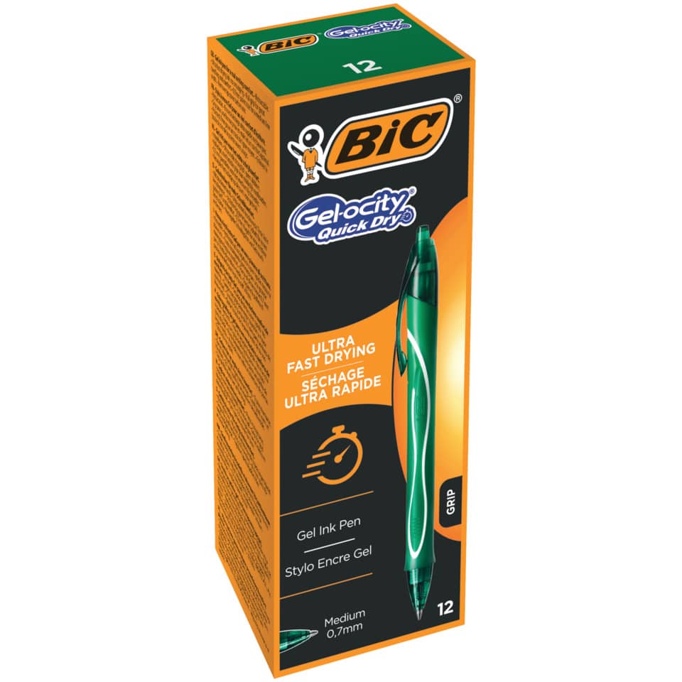 Gelschreiber Gel-ocity® Quick Dry, 0,3 mm, grün BIC 964771 BIC 964771/0,4mm