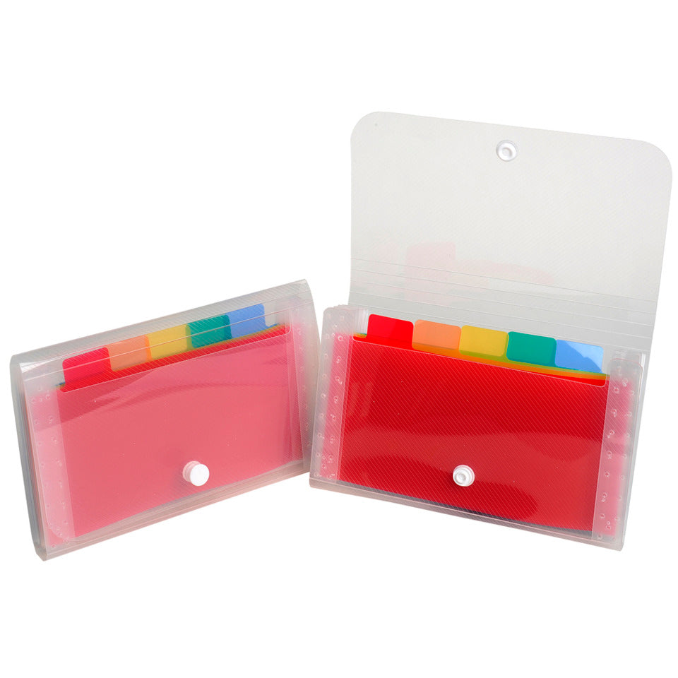 Fächermappe mit 6 farbigen Fächern Crystal, für Format 180x110, transparent EXACOMPTA 55498E EXACOMPTA 55498E   Pp