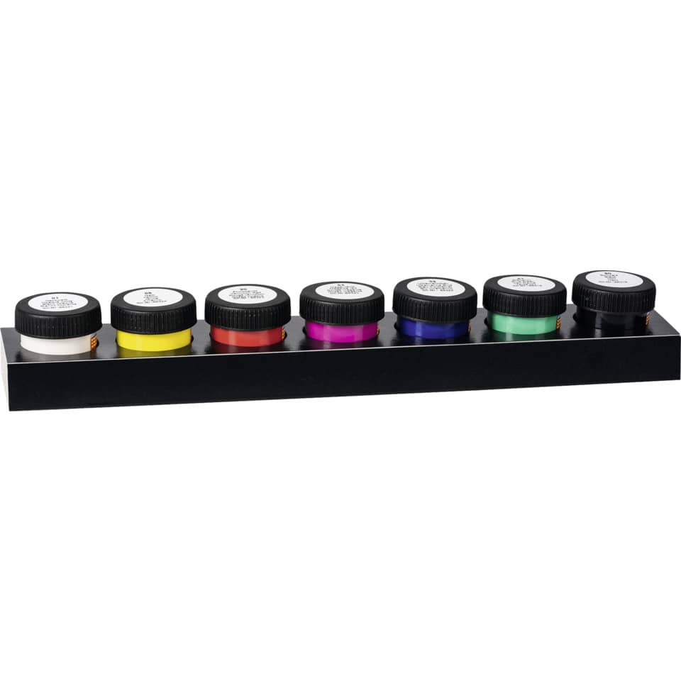 Schulmalfarbe, 18ml, 7 Farben LACUFA K108007 LACUFA K108007 Grundsortiment
