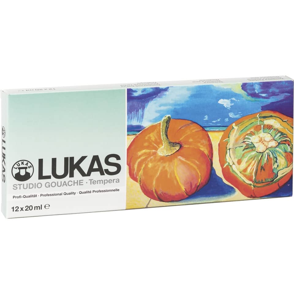 Malfarbe Tempera, 19ml, 12 Stück, sortiert LUKAS K119012 LUKAS K119012 Tube