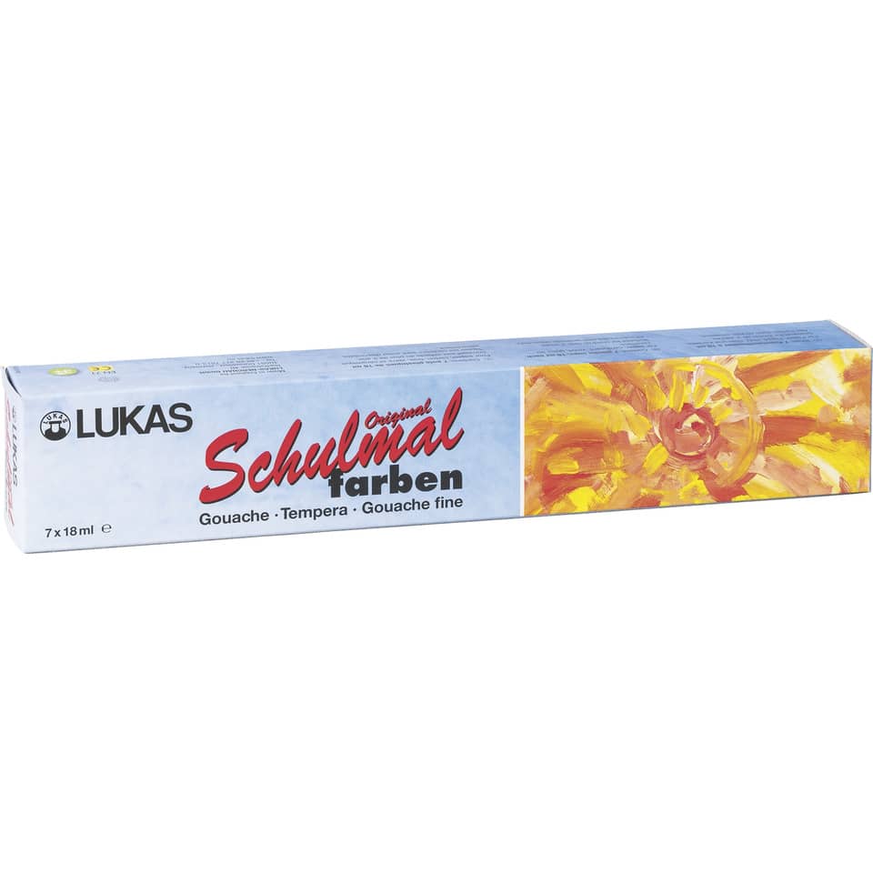 Schulmalfarbe, 18ml, 7 Farben LACUFA K108007 LACUFA K108007 Grundsortiment