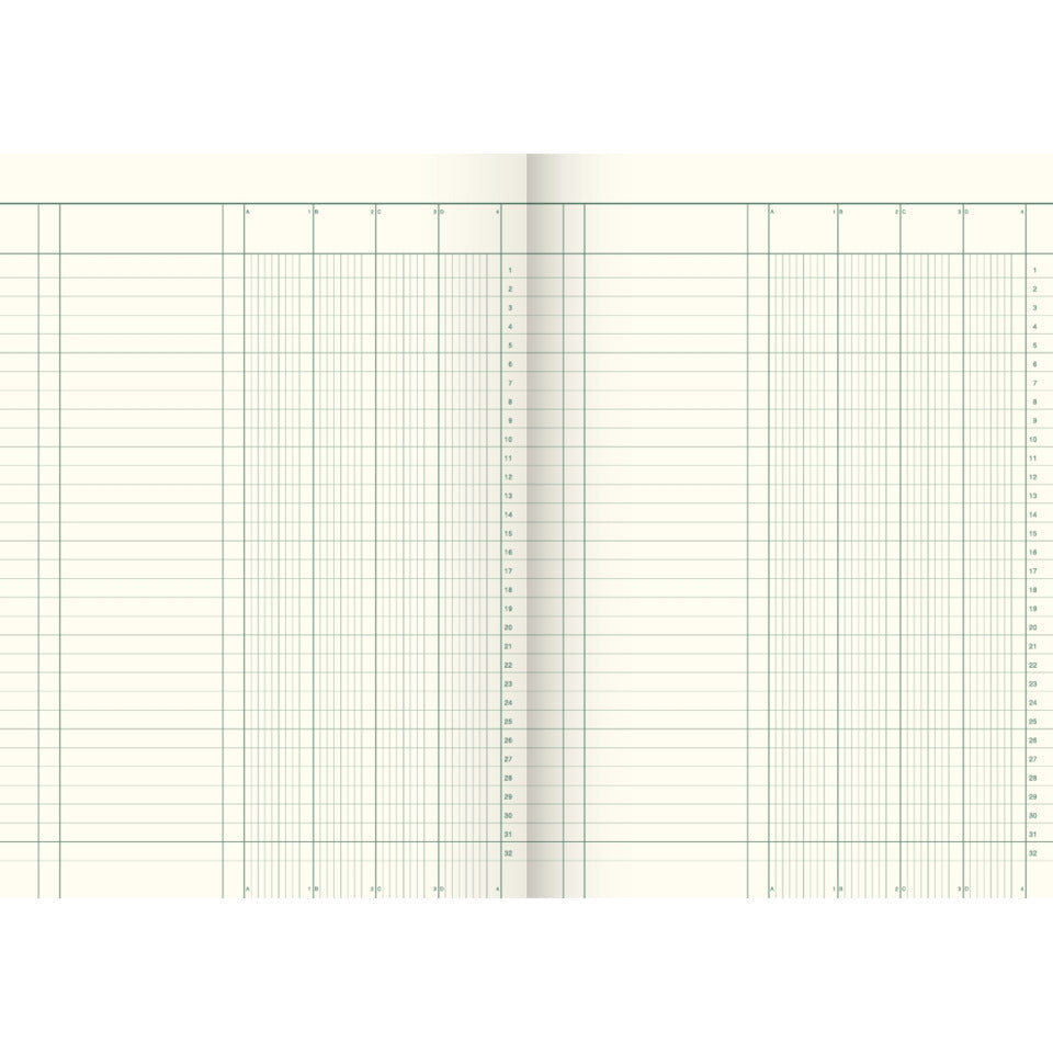 Spaltenbuch A4, 80 Seiten, 4 Spalten, Karton, magenta/hellblau KÖNIG & EBHARDT 8612041 K+E 86-12041 Karton
