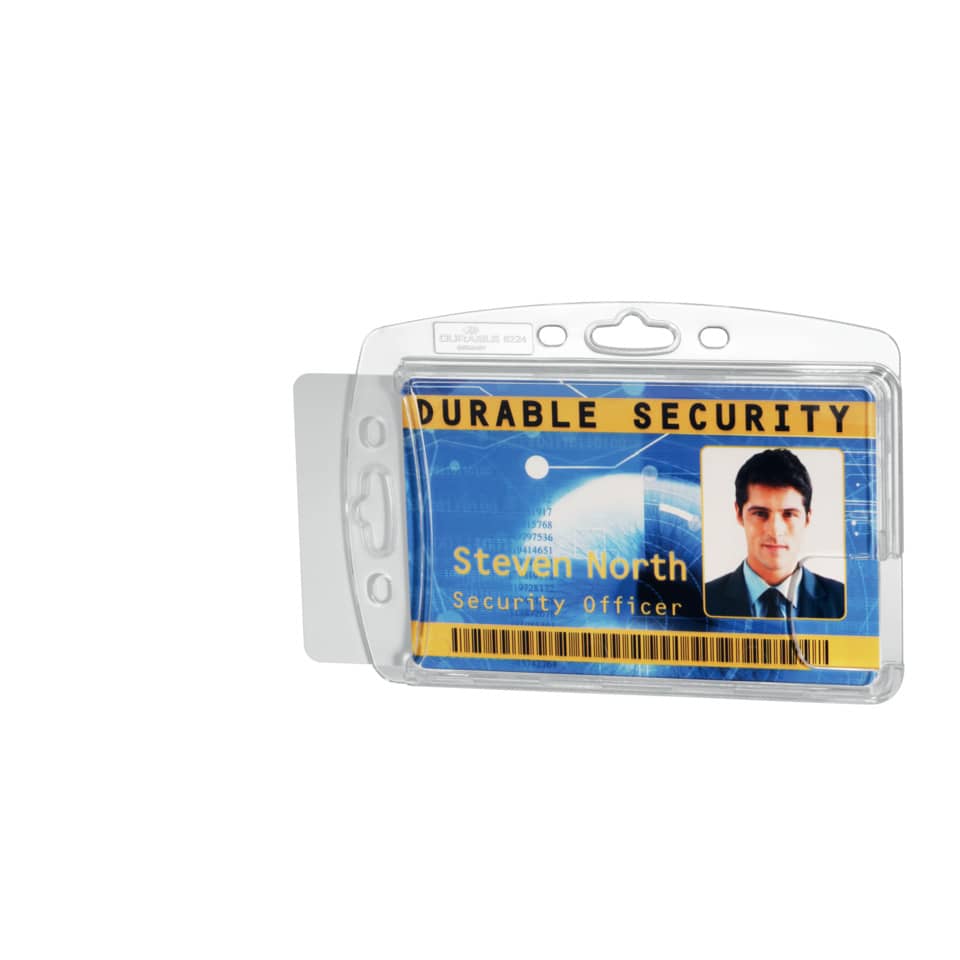 Ausweishalter Doppelbox, 54x85mm, 10 Stück DURABLE 8924 19 DURABLE 892419 10St transp.