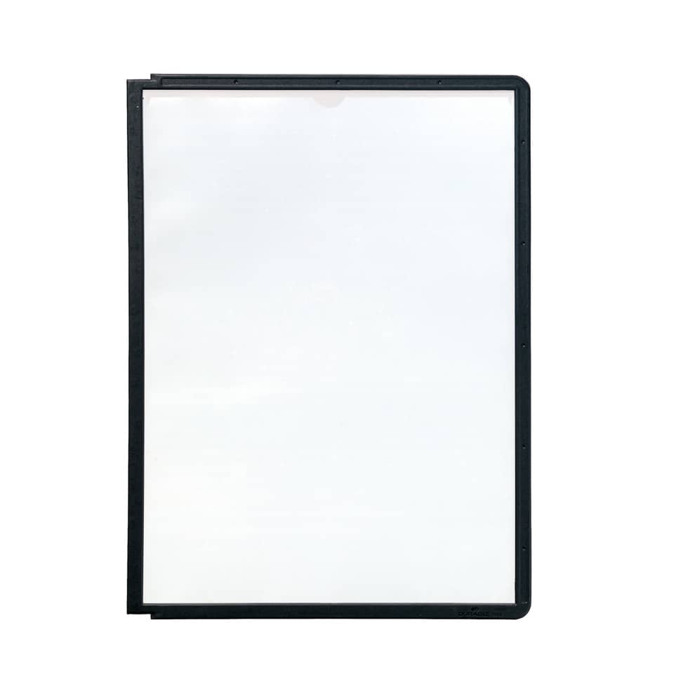 Sichttafel SHERPA® Panel A4, PP, A4, schwarz DURABLE 5606 01