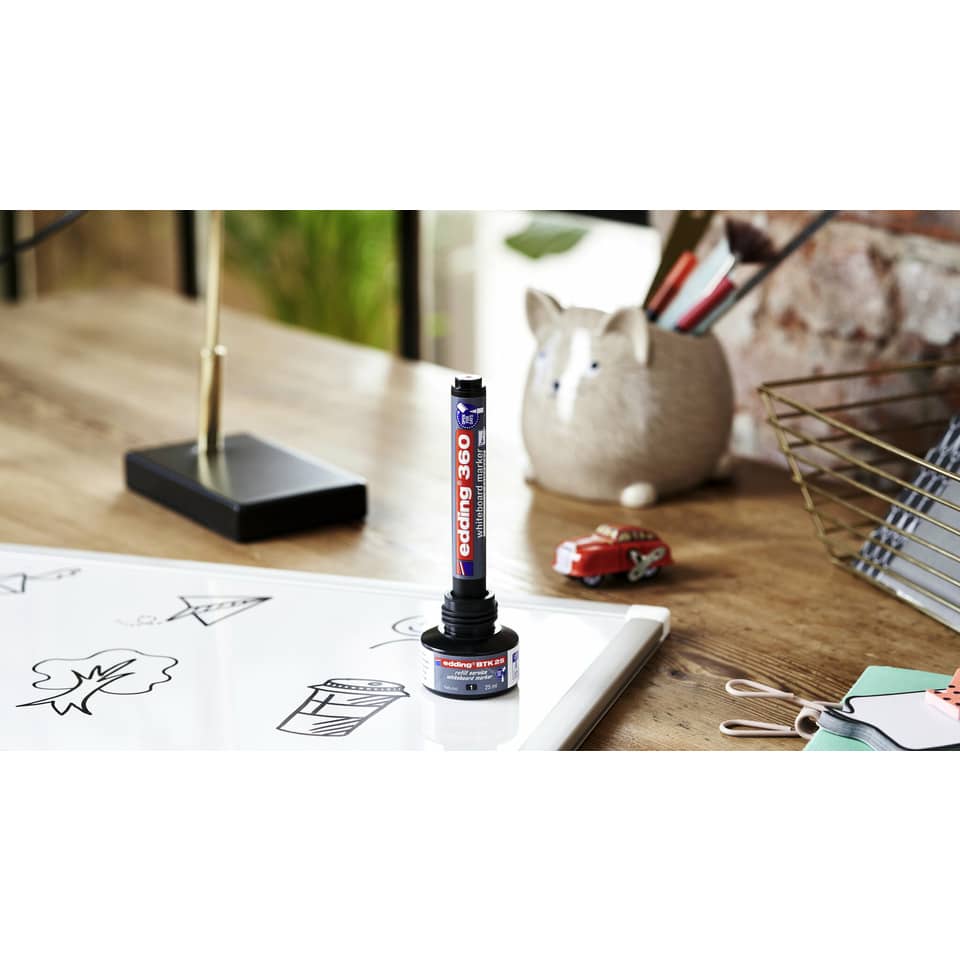 Boardmarker 360, 1,5-3mm, Rundspitze, rot EDDING 4-360002 EDDING 4-360002 cap off