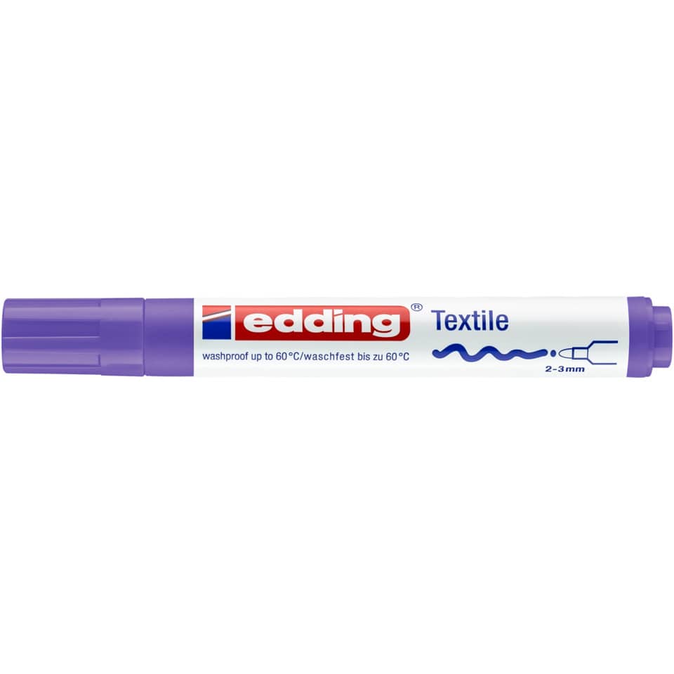 Textilmarker 4500, 2-3mm, neonviolett EDDING 44500068 EDDING 4500 68 2-3mm