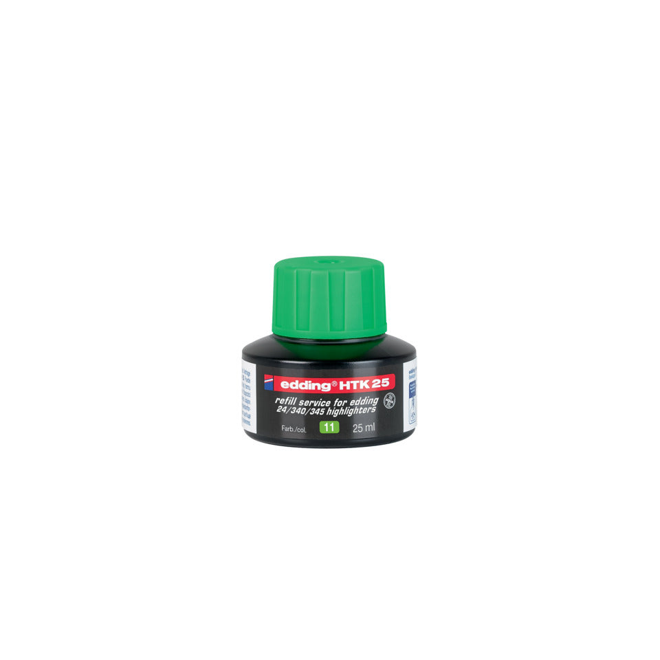 Nachfülltinte HTK 25 Textmarker , 25 ml, hellgrün EDDING HTK25-011