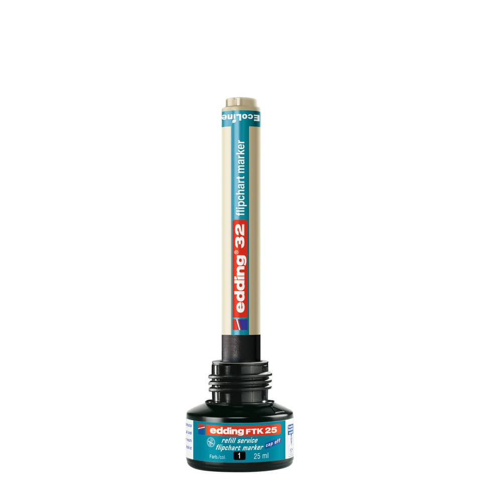 Nachfülltinte FTK 25, Flipchartmarker, 25ml, grün EDDING 4-FTK25004