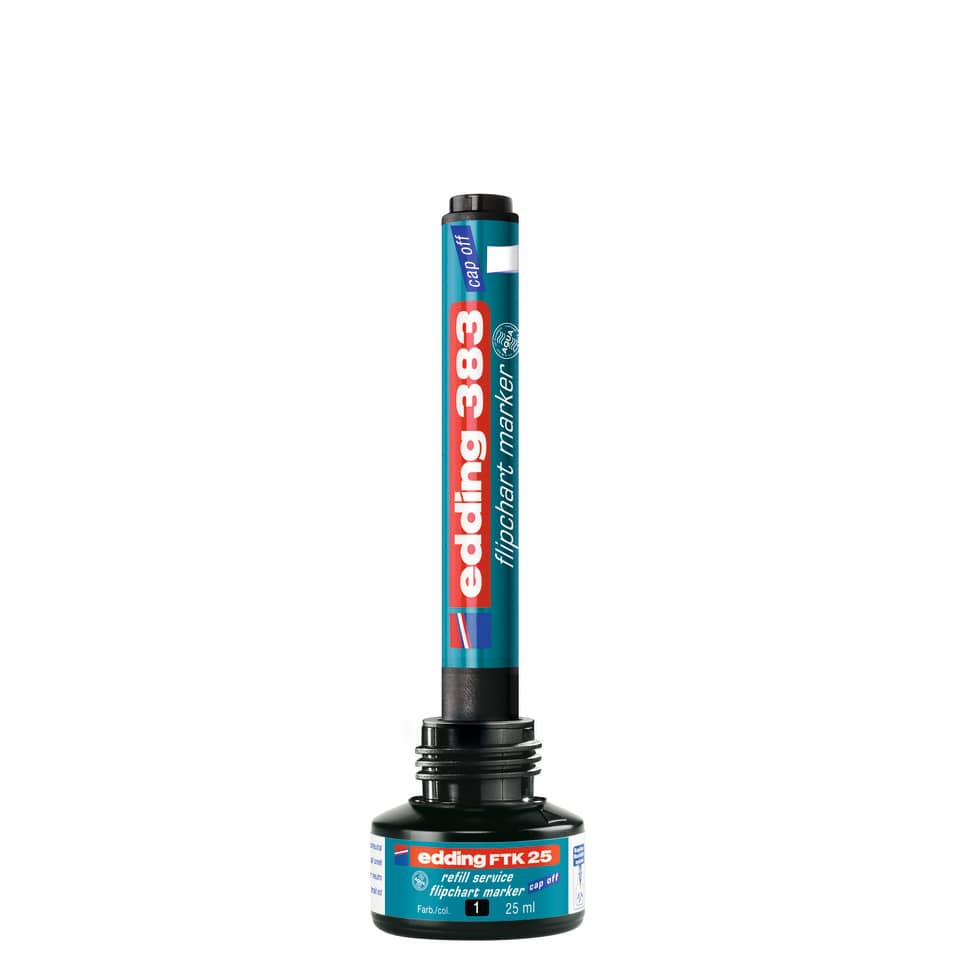 Nachfülltinte FTK 25, Flipchartmarker, 25ml, rot EDDING 4-FTK25002