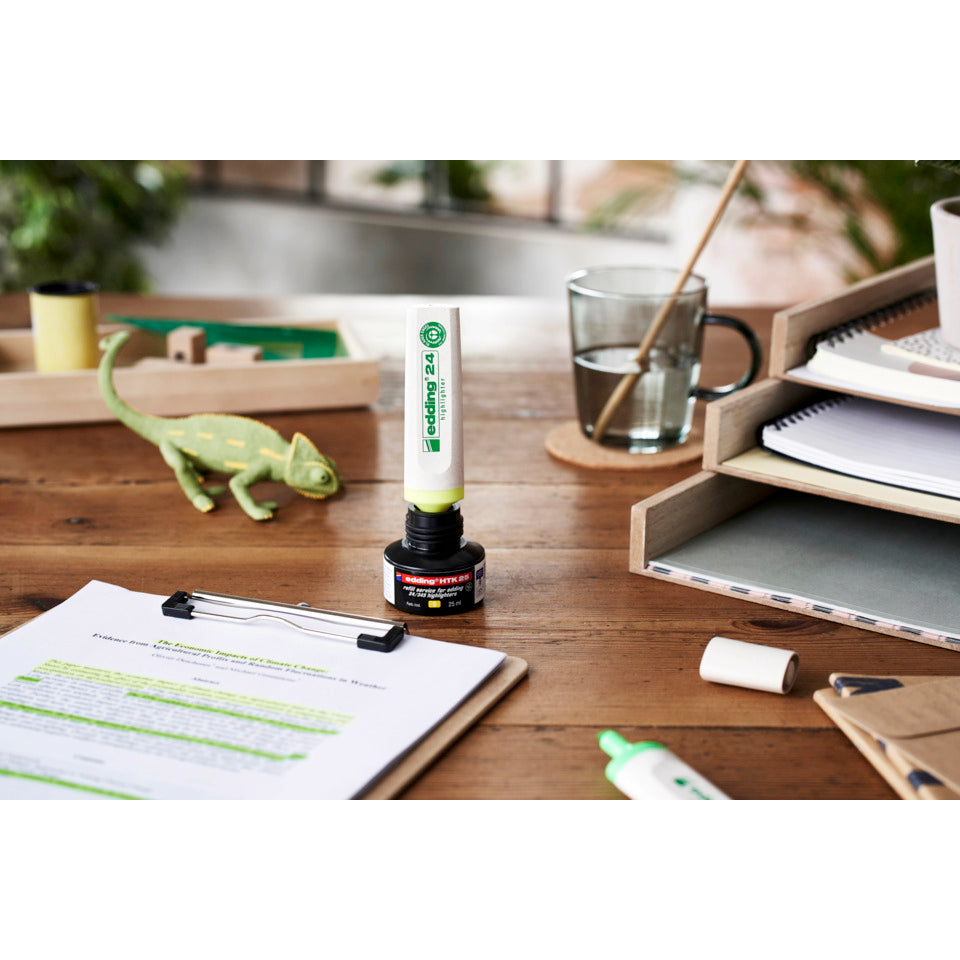Textmarker EcoLine, 2-5 mm, 4 Farben, sortiert EDDING 4-24-4 EDDING 24/4S 24-4  nachfüllbar
