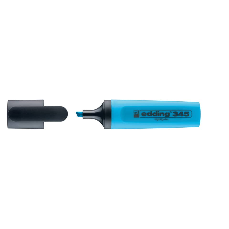 Textmarker 345, 2-5mm, hellblau EDDING 345-010