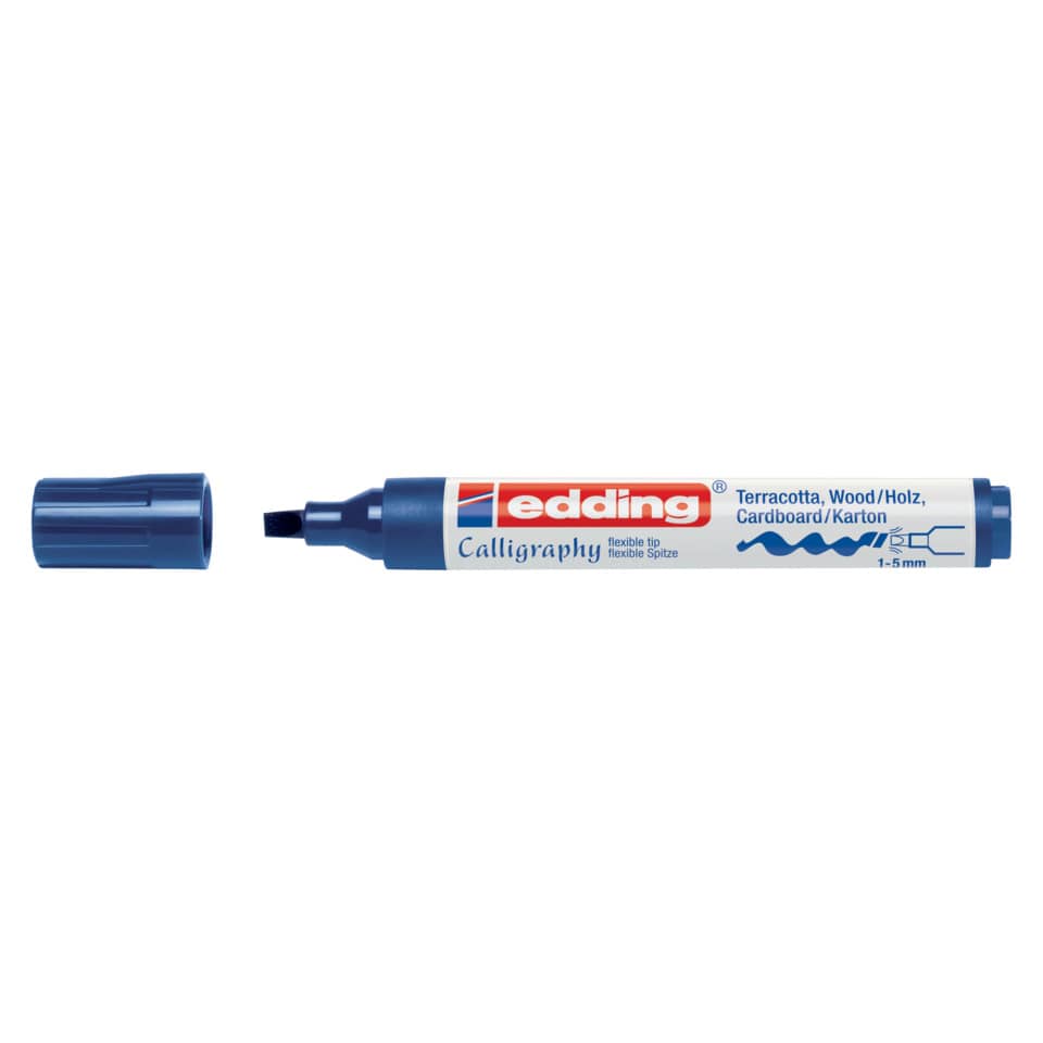 Kalligrafiemarker 1455, 1-5mm, stahlblau EDDING 4-1455017