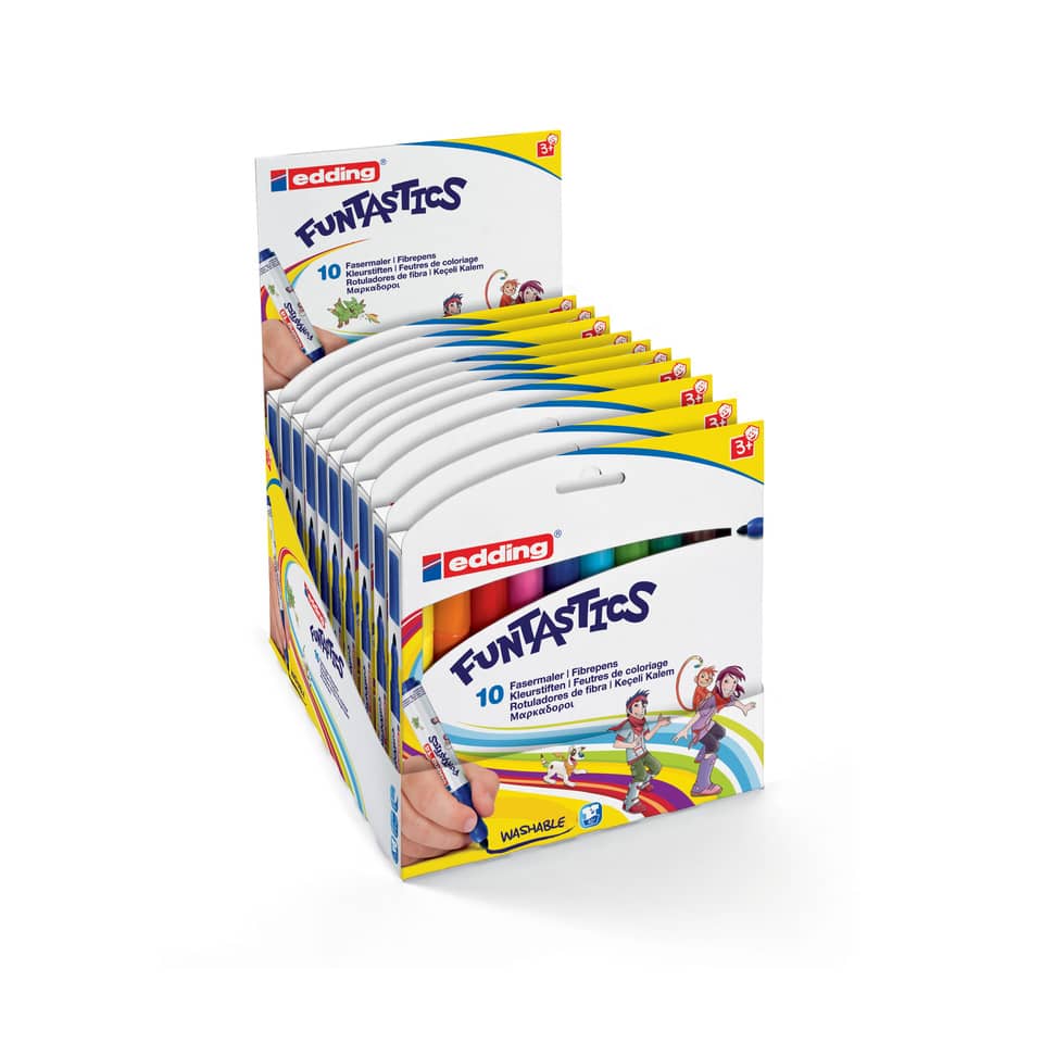 Kinderfasermaler Funtastic e-14, 10 Stück, sortiert EDDING 14-10 EDDING 14-10 Funtastics