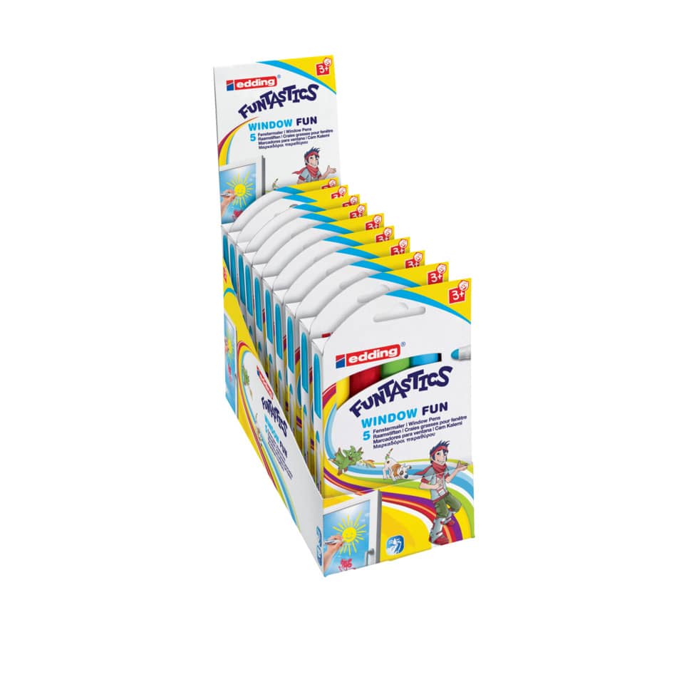 Windowmarker Funtastics, 5 Stück, sortiert EDDING 16-5 EDDING 16-5 Funtastics
