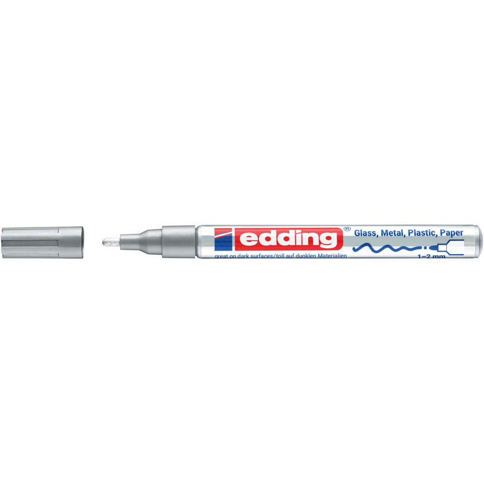 Glanzlackmarker 751, 1-2mm, Rundspitze, silber EDDING 751-9-054 EDDING 751-9-054   1-2mm