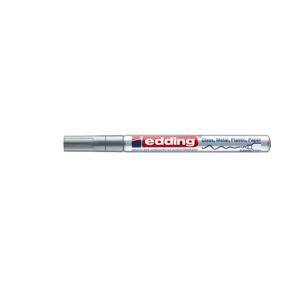 Glanzlackmarker 780, 0,8mm, Rundspitze, silber EDDING 780-9-054 EDDING 780-9-054 metallgef. Rundspitze