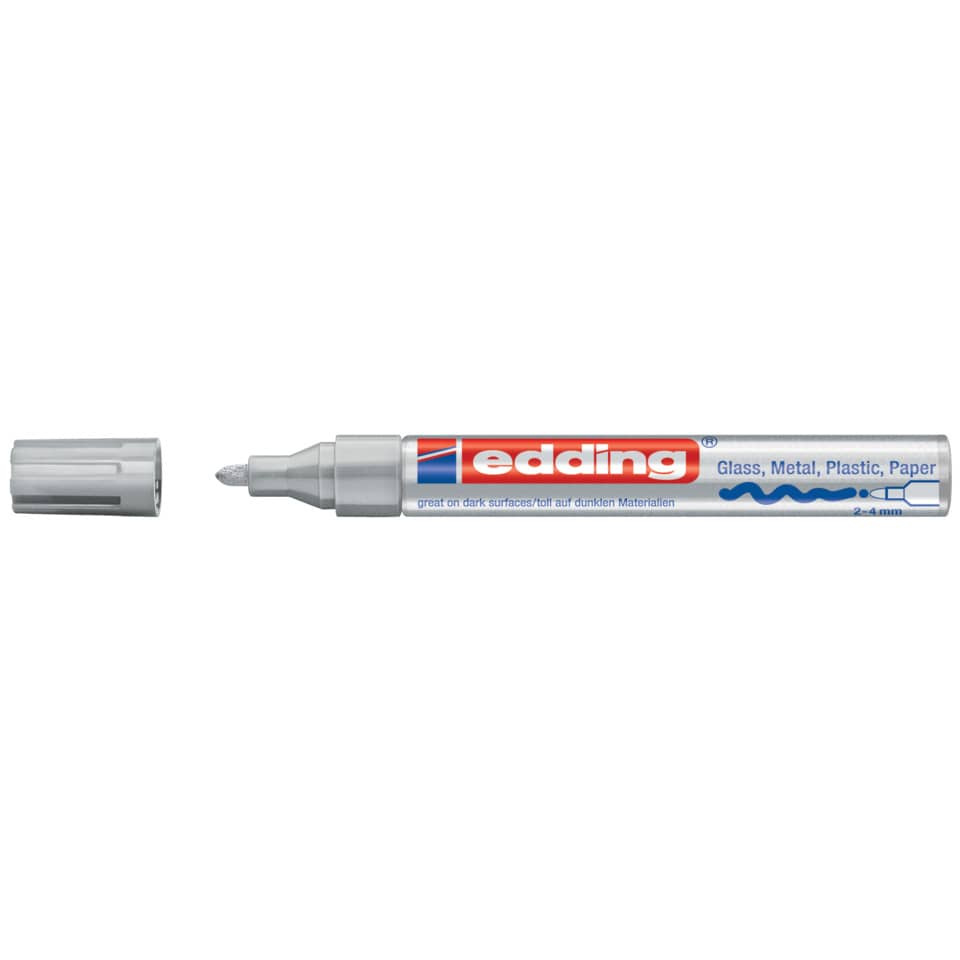 Glanzlackmarker 750, 2-4mm, Rundspitze, silber EDDING 750CR-054 EDDING 750-9-054  750CR-054