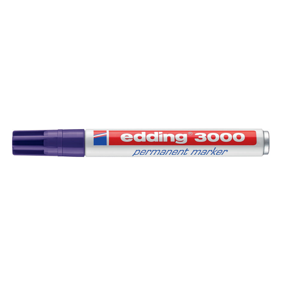 Permanentmarker 3000, Rundspitze, nachfüllbar, 1,5-3mm, violett EDDING 4-3000008 EDDING 3000-008 Rundspitze nachfüllbar