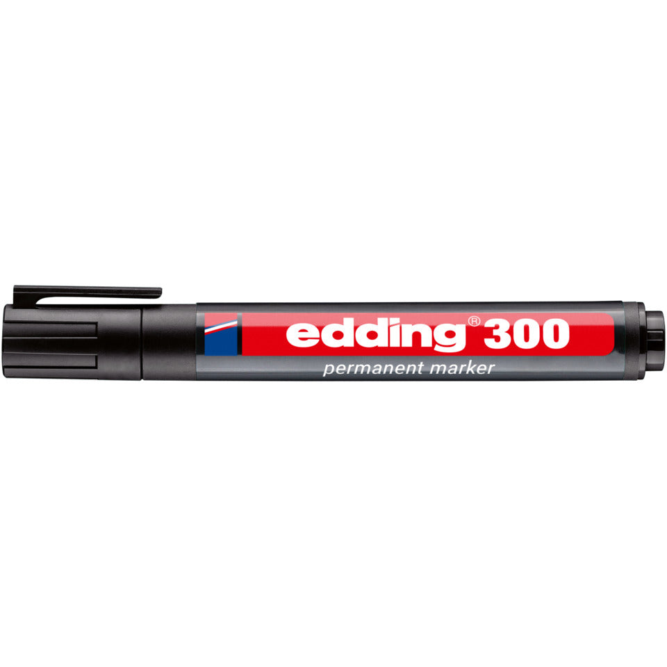 Permanentmarker 300, Rundspitze, nachfüllbar, 1,5-3mm, schwarz EDDING 4-300001 EDDING 4-300001 Rundspitze nachfüllbar