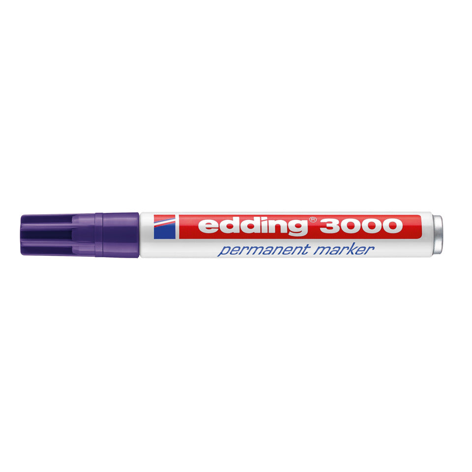 Permanentmarker 3000, Rundspitze, nachfüllbar, 1,5-3mm, violett EDDING 4-3000008 EDDING 3000-008 Rundspitze nachfüllbar