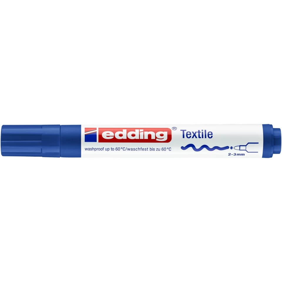 Textilmarker 4500, 2-3mm, blau EDDING 44500003 EDDING 4500 3  2-3mm