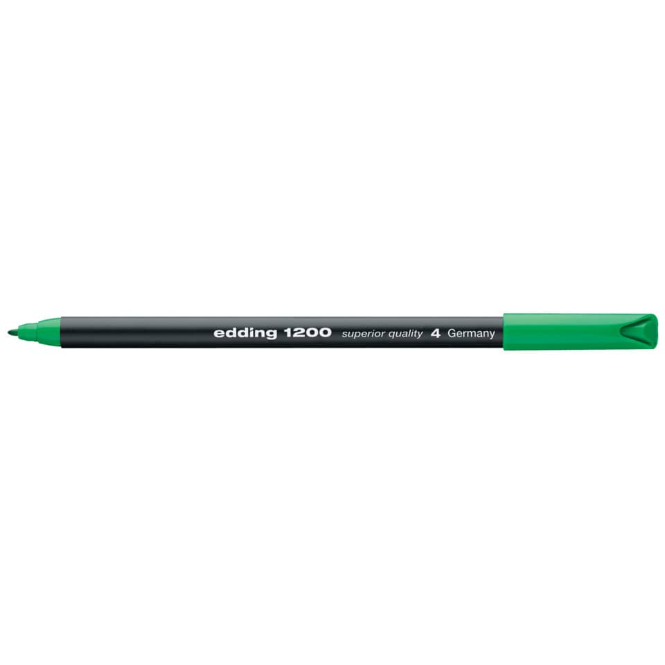 Faserschreiber 1200, 1mm, Rundspitze, grün EDDING 41200004 EDDING 1200-4
