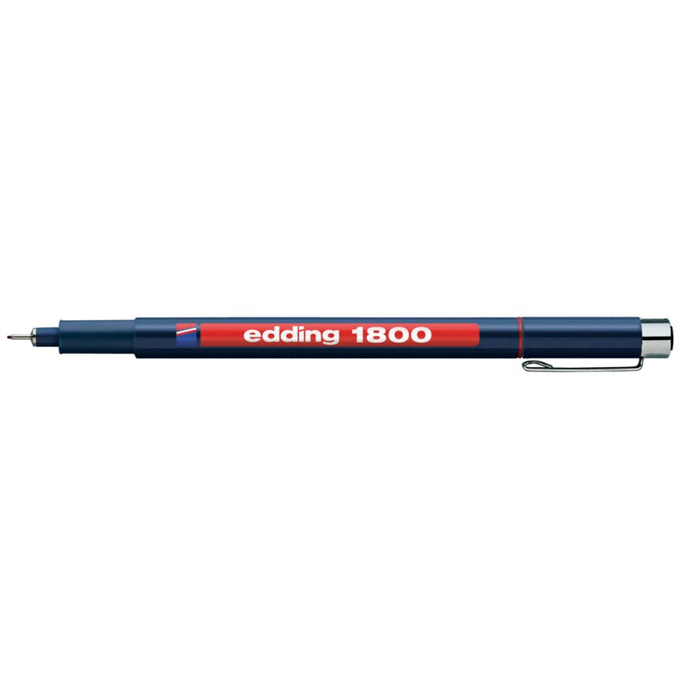 Präzisionsfeinschreiber 1800, 0,5mm, rot EDDING 1800-05-002 EDDING 4180005002 0,5mm