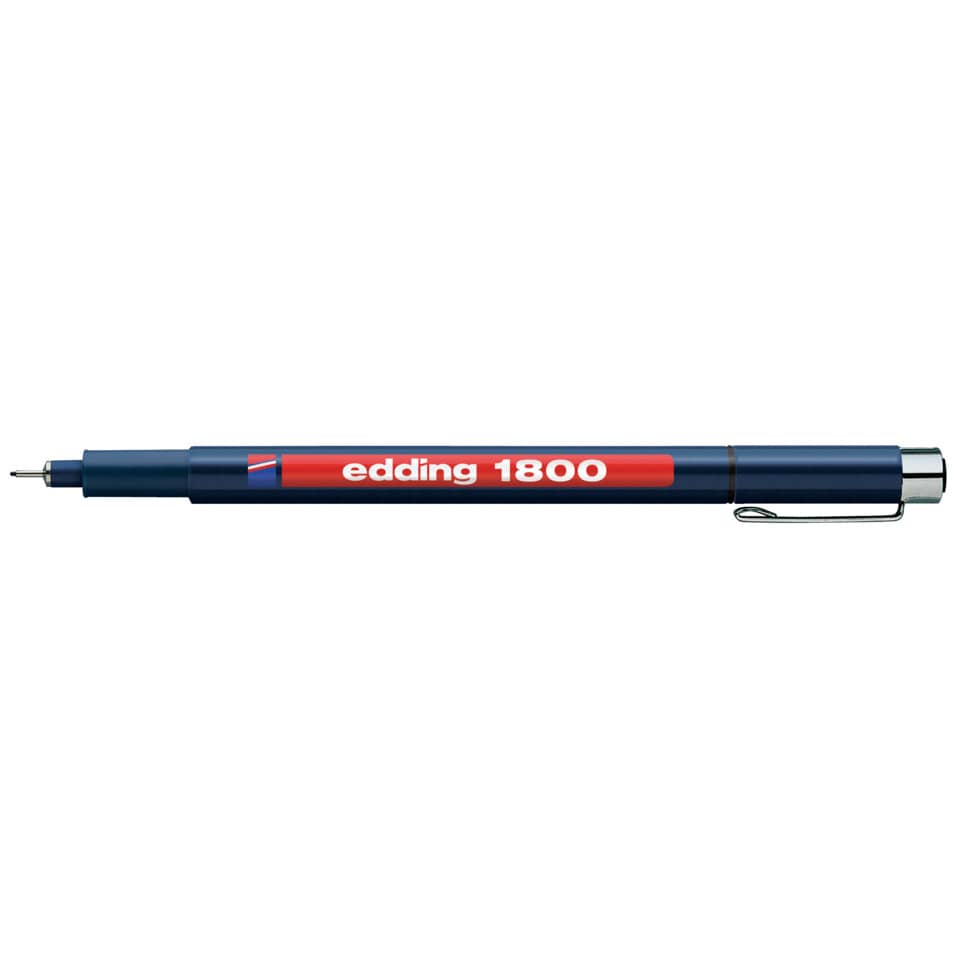 Präzisionsfeinschreiber 1800, 0,5mm, schwarz EDDING 1800-05-001 EDDING 4180005001 0,5mm