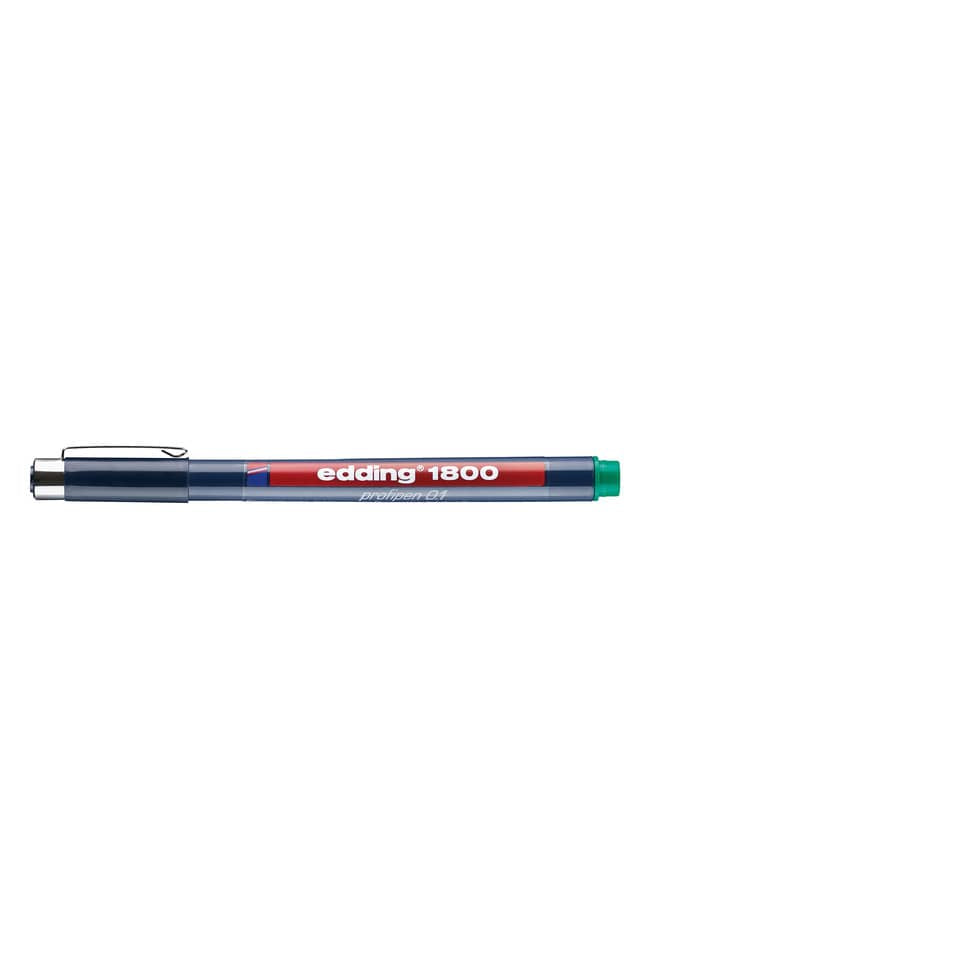 Präzisionsfeinschreiber 1800, 0,1mm, grün EDDING 1800-01-004 EDDING 4180001004 0,25mm