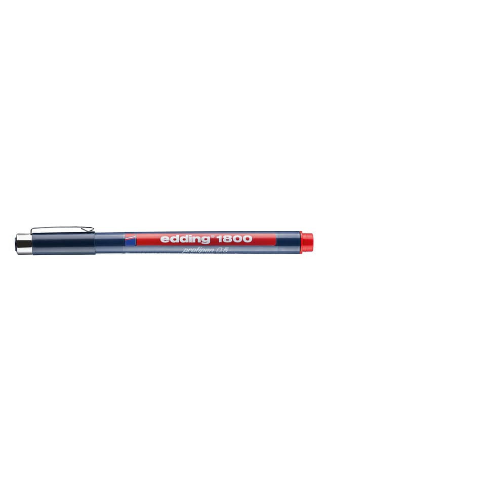 Präzisionsfeinschreiber 1800, 0,5mm, rot EDDING 1800-05-002 EDDING 4180005002 0,5mm