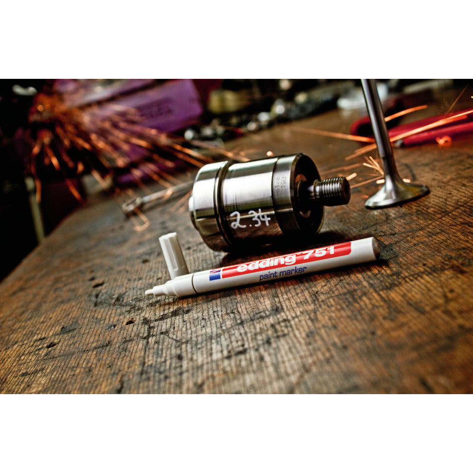 Lackmarker 751, 1-2mm, Rundspitze, gold EDDING 4751053 EDDING 751-053   Rundspitze