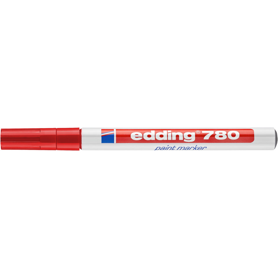 Lackmarker 780, 0,8mm, Rundspitze, rot EDDING 4780002 EDDING 780-002 metallgef. Rundspitze