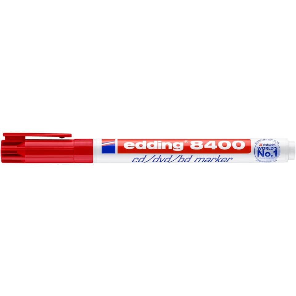 CD-Marker 8400, 0,5-1mm, Rundspitze, rot EDDING 4-8400002 EDDING 4-8400002  0,75mm