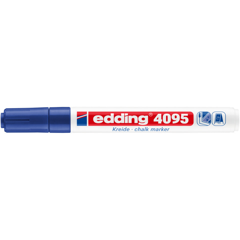 Windowmarker 4095, 2-3mm, Rundspitze, blau EDDING 4-4095003 EDDING 4095-003 Kreidemarker Rundspitze