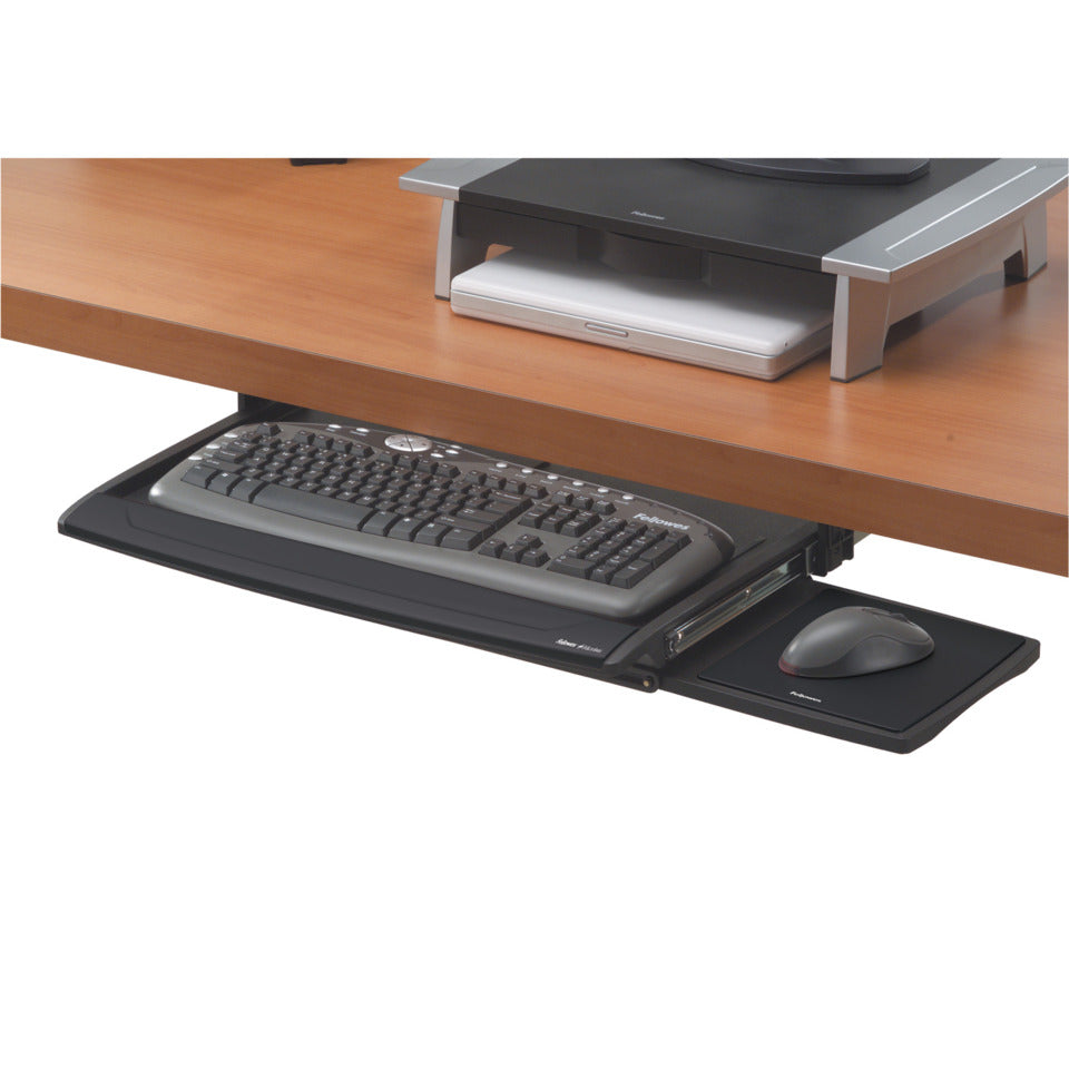 Tastaturschublade Deluxe Office Suites, 63,5 x 784,2 x 357,2 mm, schwarz FELLOWES 8031201