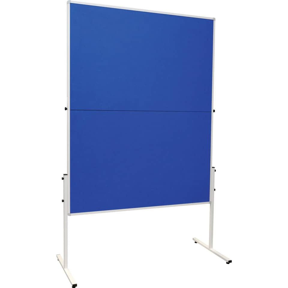 Moderationstafel X-tra!Line, klappbar, Filz/Filz, Aluminiumrahmen, 1200x1500mm, grau FRANKEN CC-UMTF-G12 FRANKEN CC-UMTF-G 12