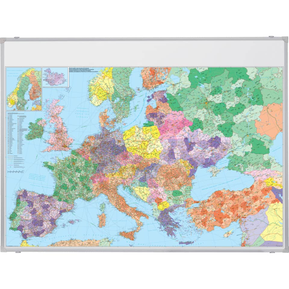 Kartentafel Europa magnethaftend, 1:3.600.000, 1380 x 980 mm FRANKEN KA650M FRANKEN KA650M magnethaft