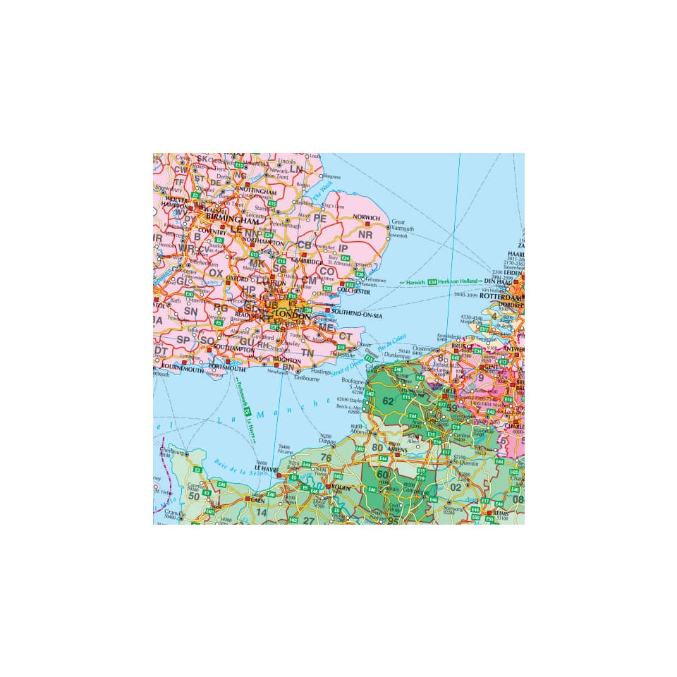 Kartentafel Europa magnethaftend, 1:3.600.000, 1380 x 980 mm FRANKEN KA650M FRANKEN KA650M magnethaft