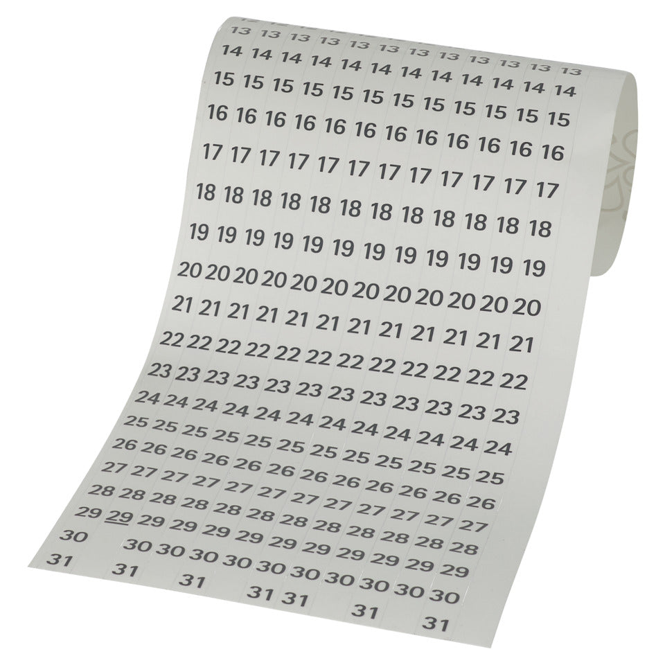 Datumsstreifen selbstklebend, 140 x 420 mm, 12 Stück, transparent FRANKEN DS703A FRANKEN DS703A selbstklebend