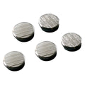 Magnet rund mit Chromkappe extra stark, 22 mm, 8000 g, 5 Stück, chrom FRANKEN HM22CR/5