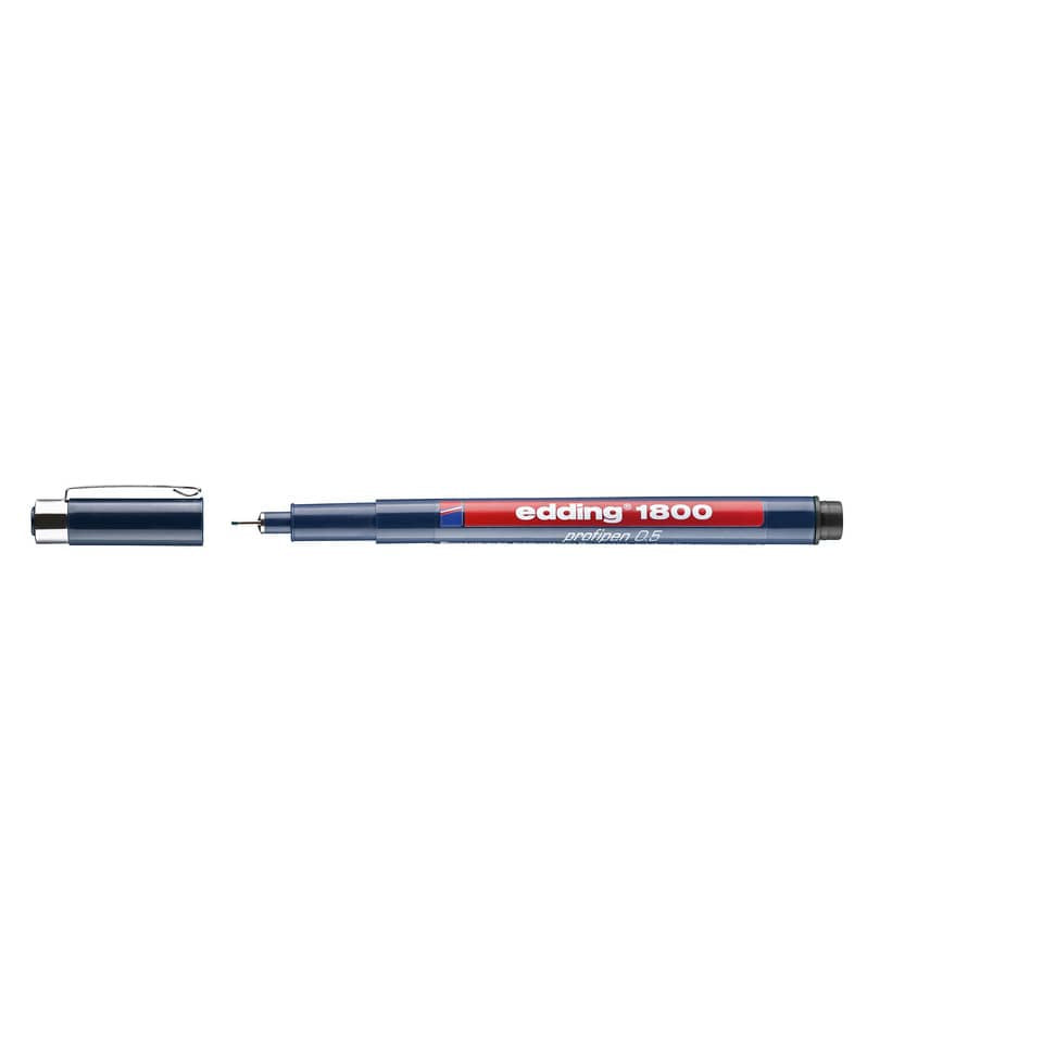 Präzisionsfeinschreiber 1800, 0,5mm, schwarz EDDING 1800-05-001 EDDING 4180005001 0,5mm