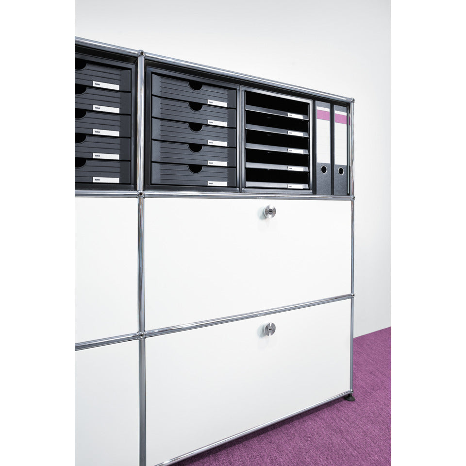 Schubladenbox SCHRANK-SET 5 offene Schubladen lichtgrau HAN 1401-11D HAN 1401-11 5 offene Schuebe