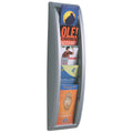 Wand-Prospekthalter Quick fit 1/3, A4, silber PAPERFLOW 4062.35 PAPERFLOW 4062.35 QuickBlick