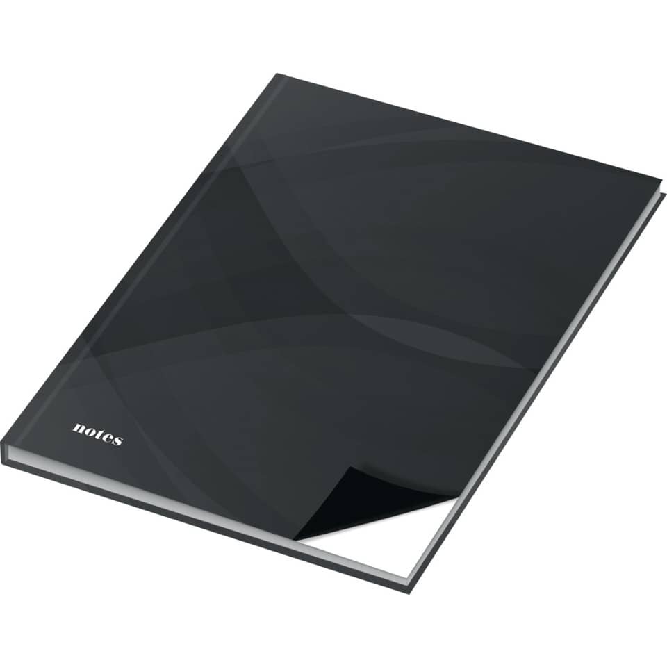 Notizbuch "notes carbon black", A4, 96 Blatt, blanko RNK 46564 RNK 46564 96BL blanko