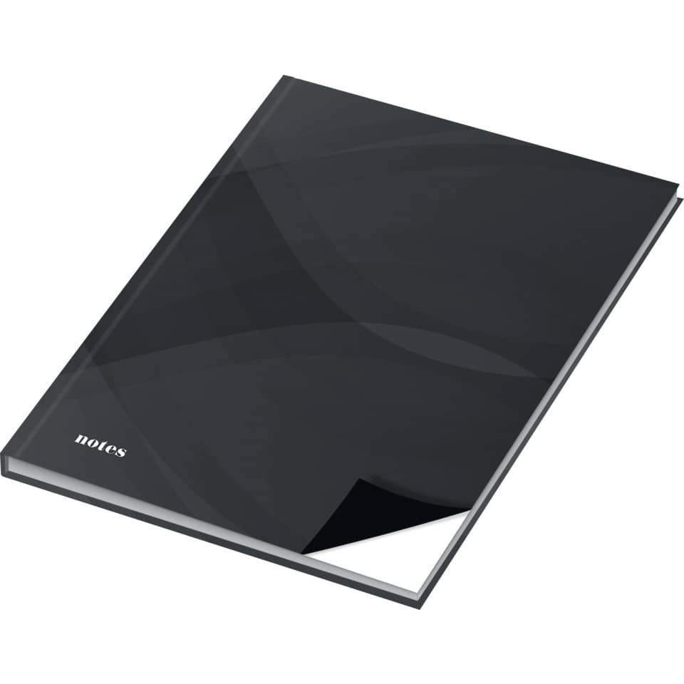 Notizbuch "notes carbon black", A5, 96 Blatt, blanko RNK 46743 RNK 46743  96BL blanko