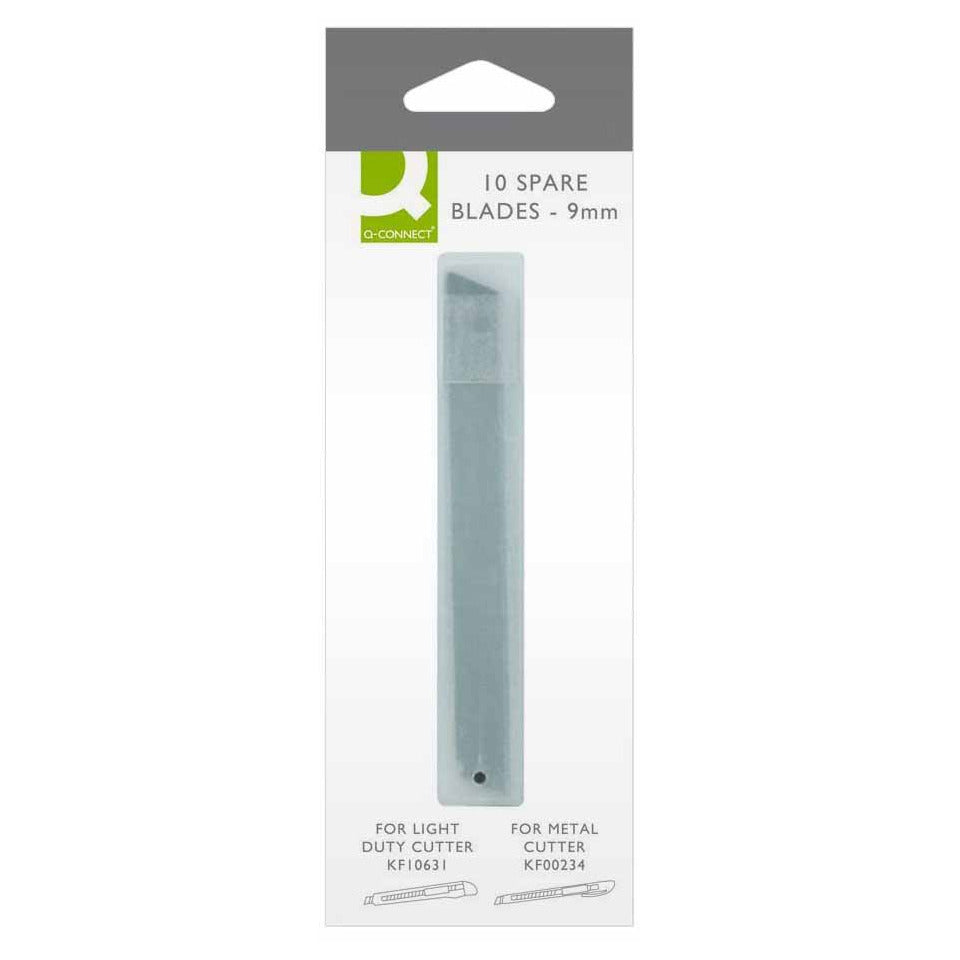 Ersatzklinge, 9mm, 10 Stück Q-CONNECT KF14757 Q-CONNECT KF14757 9mm E-84007 IA