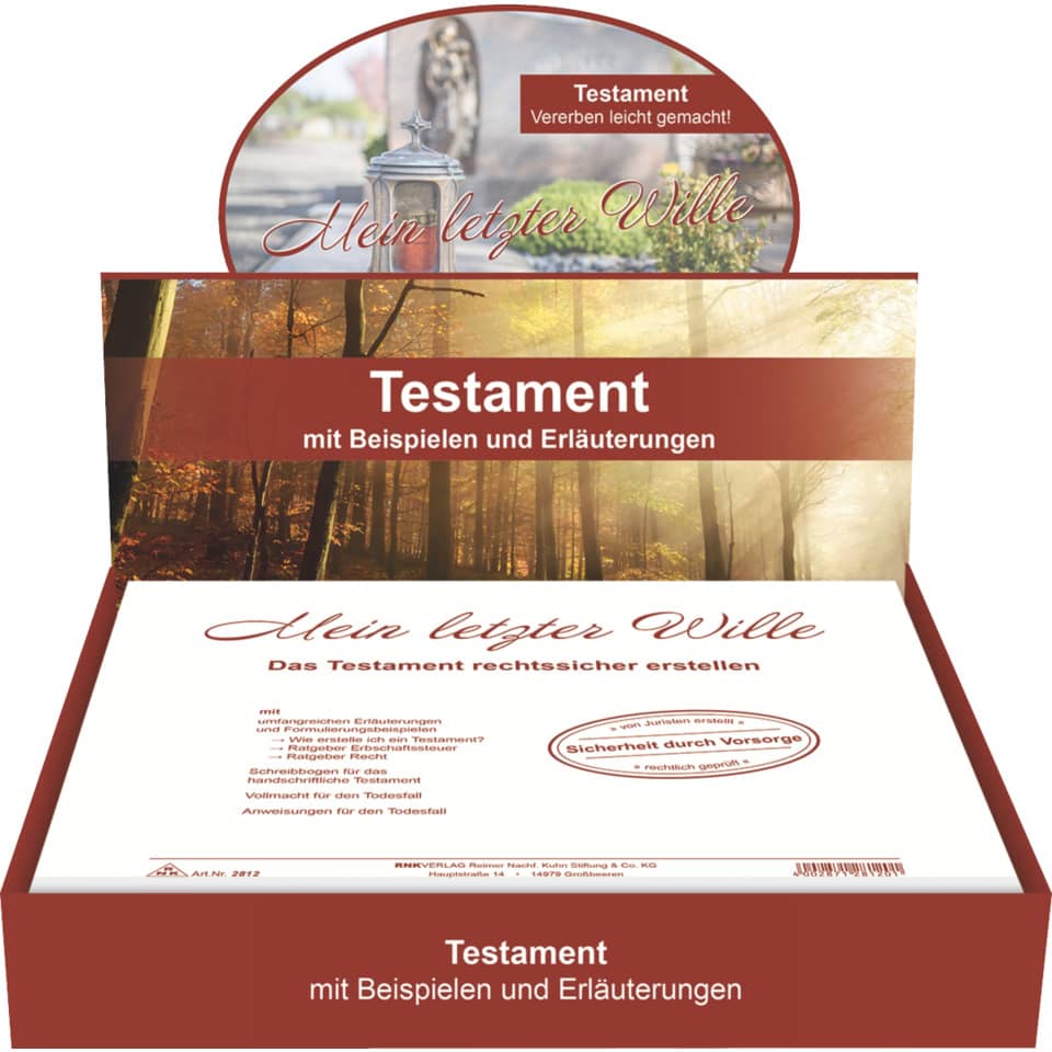 Testament, 220 x 162 mm RNK 2812