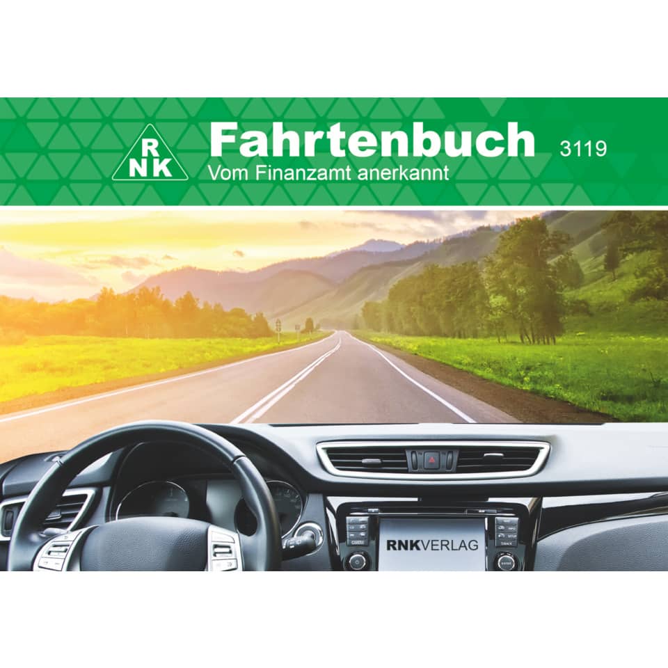 Fahrtenbuch Pkw - steuerlicher Kilometernachweis, A6 quer, 64 Seiten RNK 3119